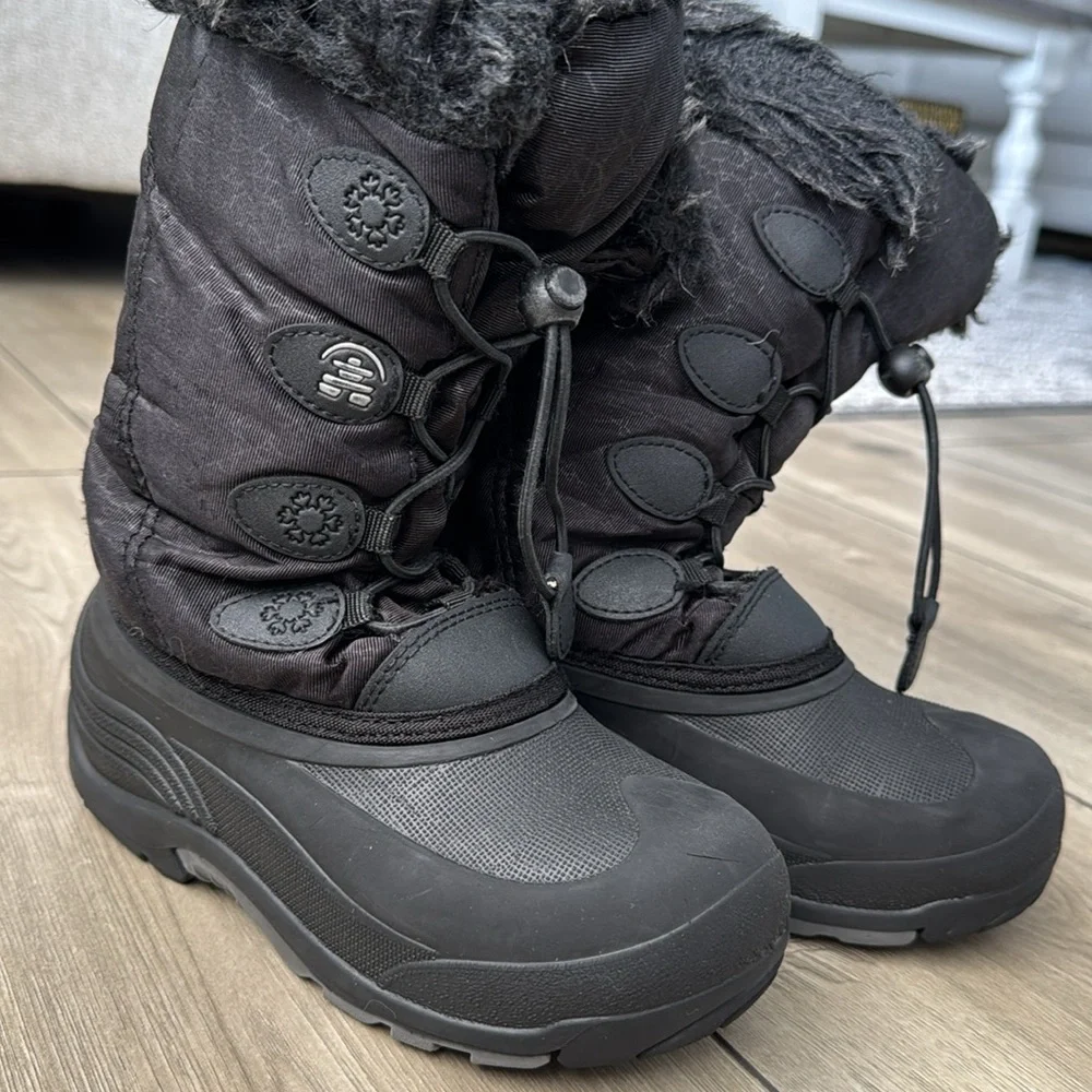 Kamik Girls Warm Snow Boots Size 1
